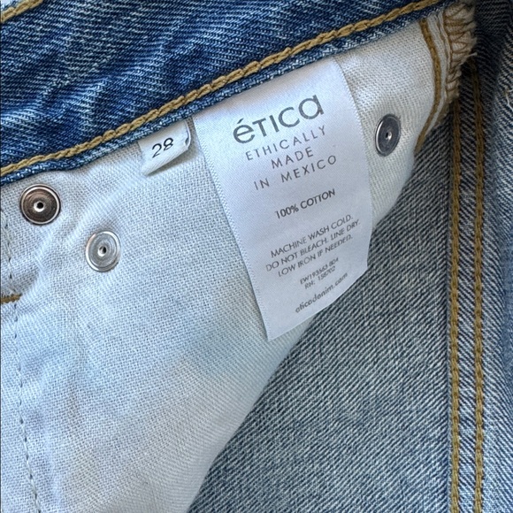 Etica Cassel Ultra High Barrel jeans size 28 - Picture 7 of 13